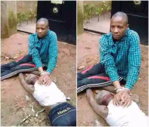 Residents in Shock as Mentally Challenged Man Kills His Father Over a Bible in Imo State (Photo)